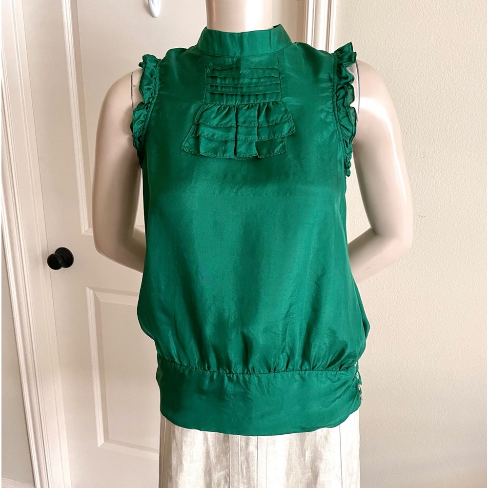 NWT  Gibson Silk Blouse Top S $79